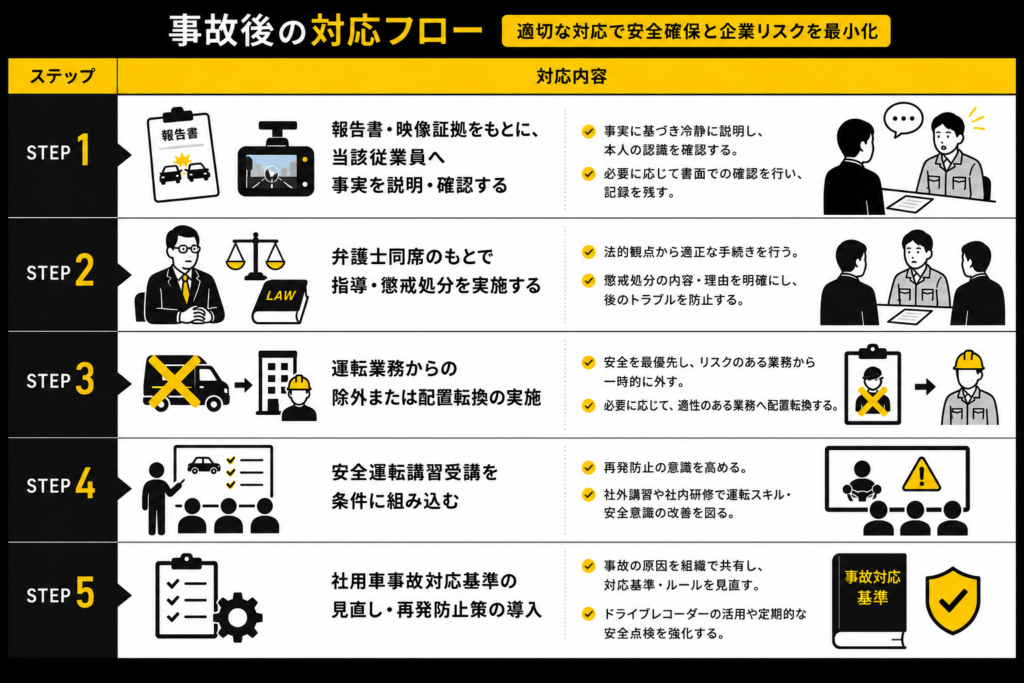 証拠が揃いた後の対応フロー