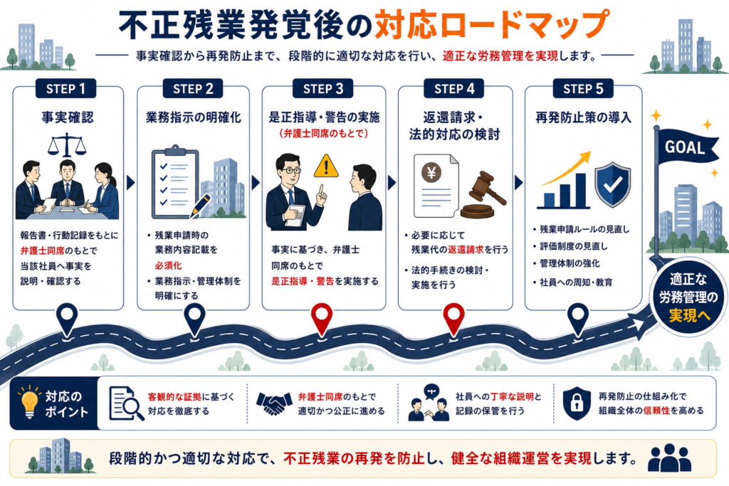 証拠が揃った後の対応フロー