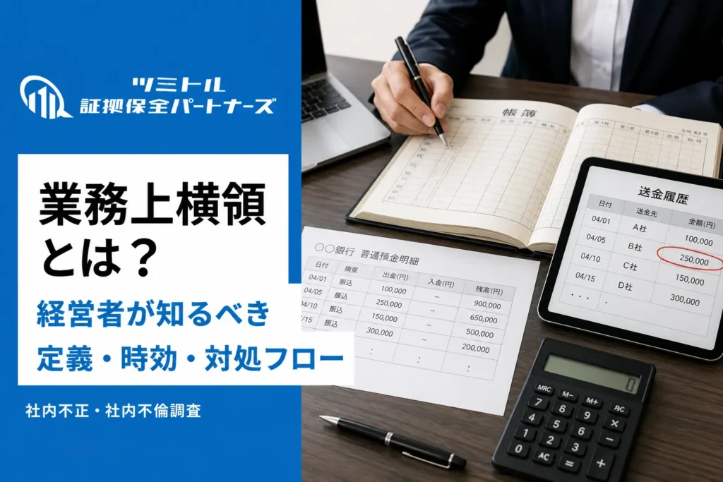 業務上横領とは？経営者が知るべき定義・時効・対処フロー