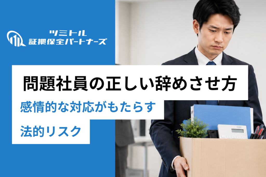 問題社員の正しい辞めさせ方｜証拠に基づく段階的対応フロー